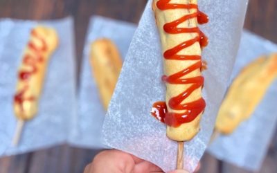State Fair Style Air Fryer Corn Dogs