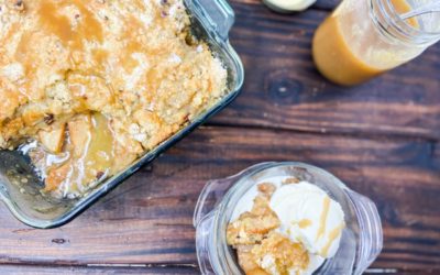 Salted Caramel Apple Crisp