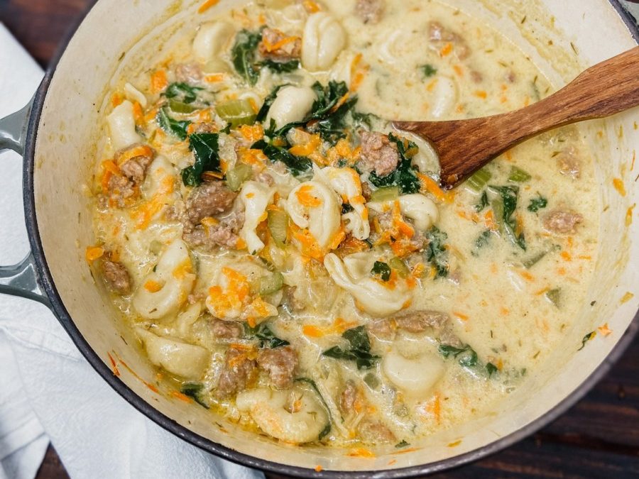 Creamy and Hearty Tortellini Soup - Layers of Flavor